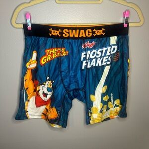 NWOT Adult Kelloggs Frosted Flakes Cereal Logo Stretch Boxer Briefs Unisex
